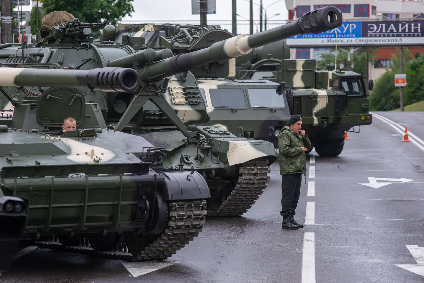 В Минске проходит первая репетиция парада военной техники ко Дню  независимости | Pozirk