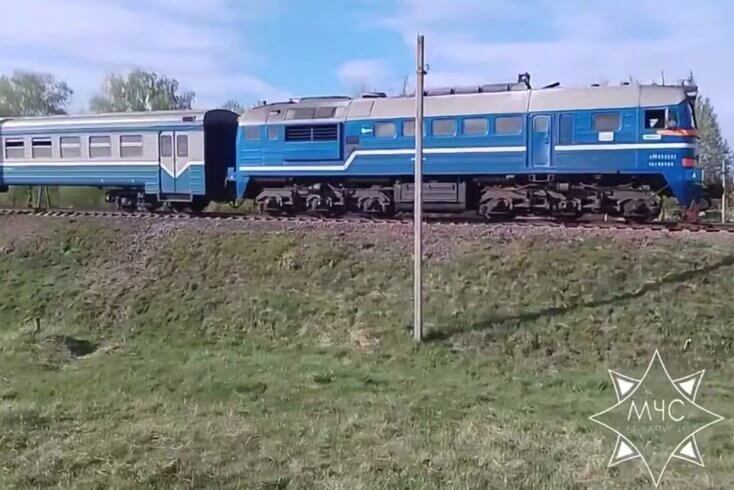 Произошел пожар в машинном отделении дизель-поезда Орша — Кричев