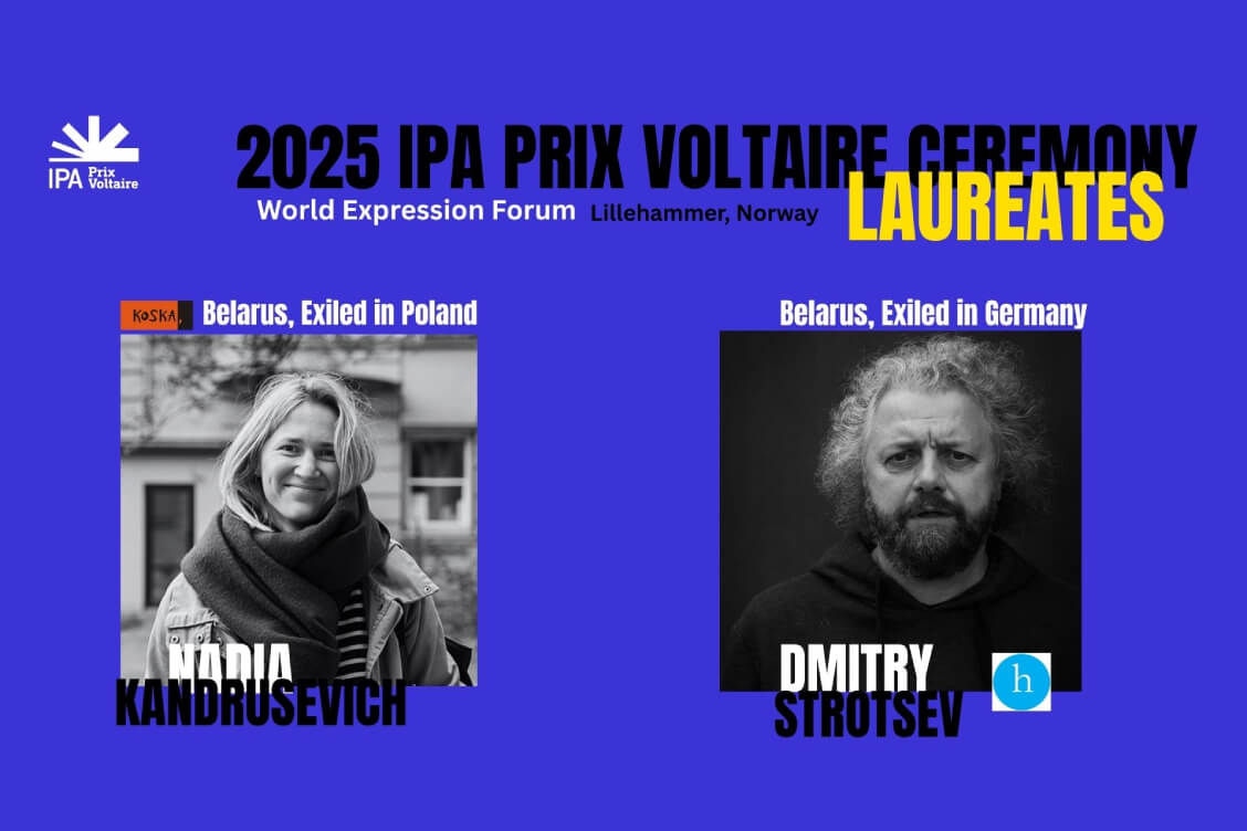 Exiled Belarusian publishers awarded Prix Voltaire
