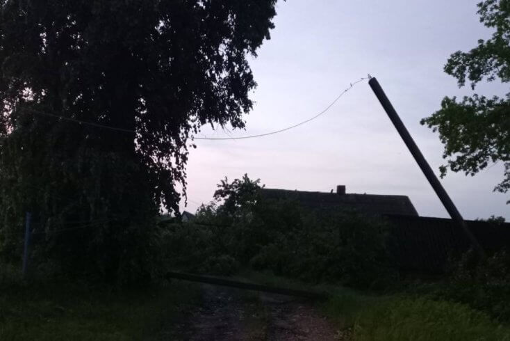 Барысаўскі і Пухавіцкі раёны найбольш пацярпелі ад праходжання навальнічнага фронту — "Мінскэнерга“