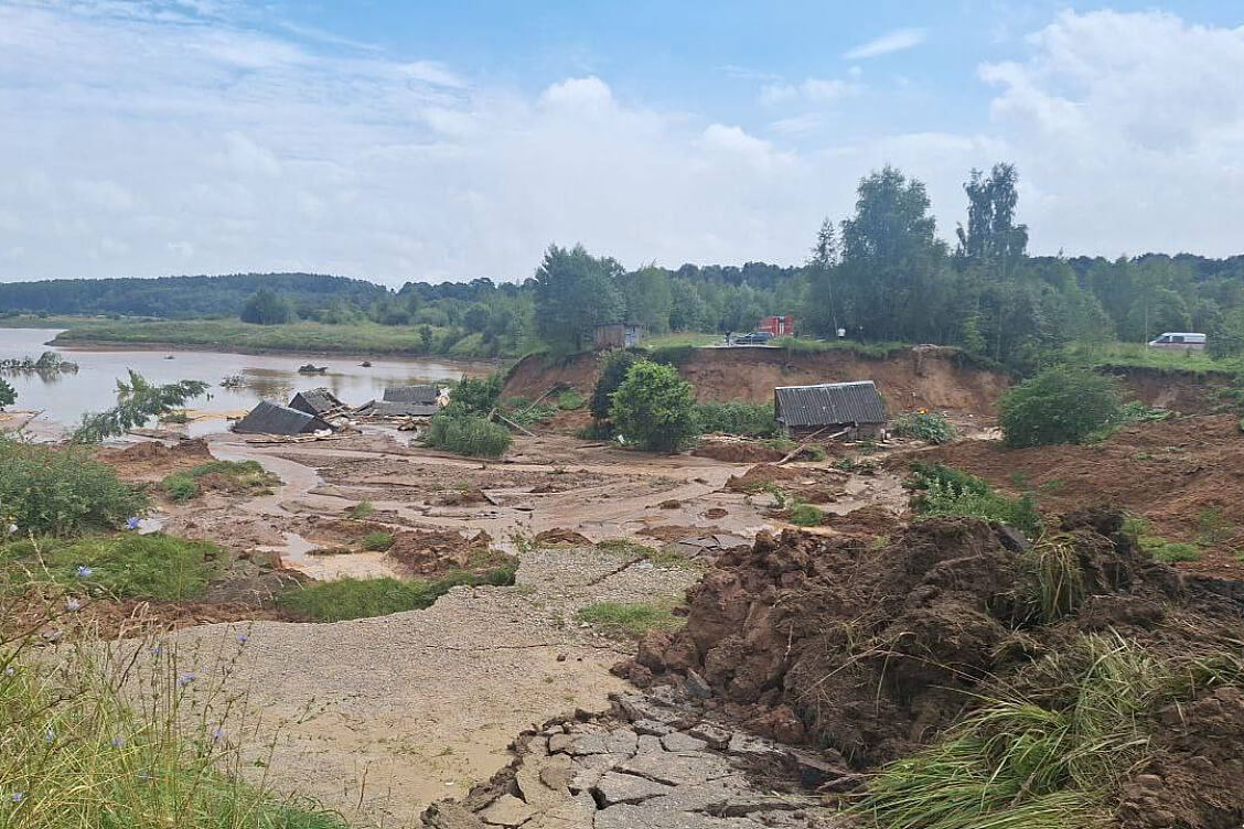 Пацярпелых праз размыў грунту і абрынання пабудоў у Вярхоўі няма, пацвярджаюць улады Віцебска