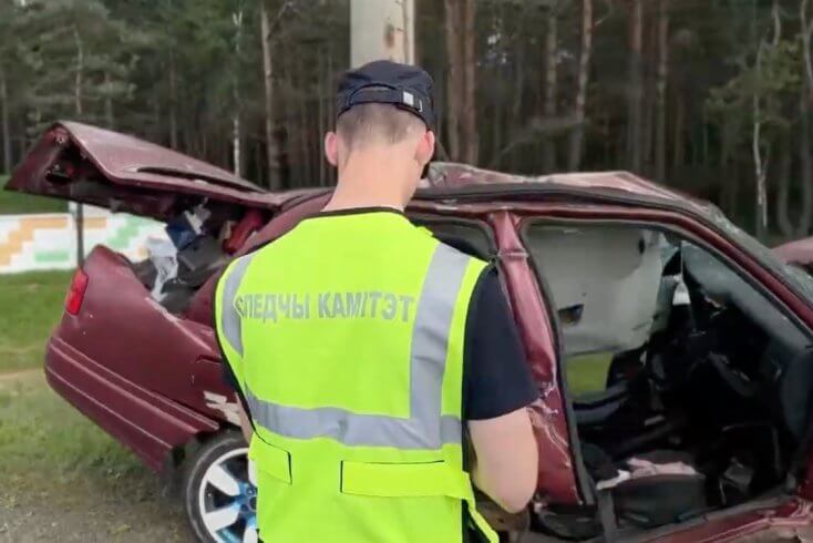 Дэталі смяротнай аварыі на МКАД: Кіроўца дапусціў занос, сутыкнуўся з аўто, потым уехаў ў апору