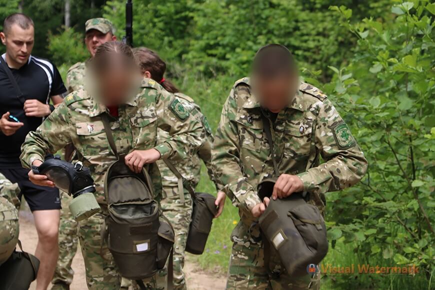 Children from Belarus’ military-patriotic club visit the Kremlin
