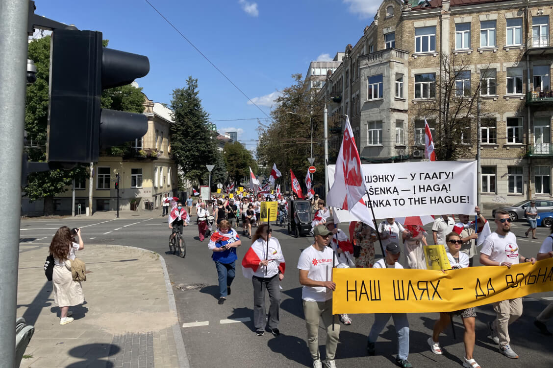 У Вільнюсе адзначылі пятую гадавіну пачатку масавых пратэстаў у Беларусі