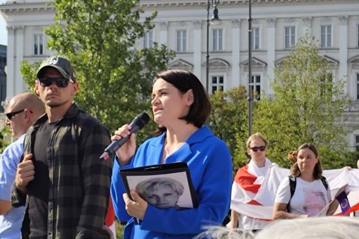 Cichanoŭskaja praises Poland’s support, urges unity for a democratic Belarus