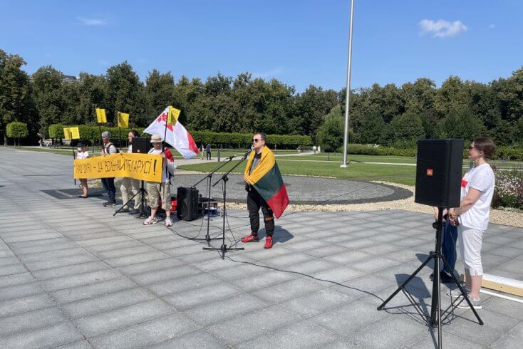 Літоўскі актывіст і валанцёр Світоюс у гадавіну пачатку пратэстаў у Беларусі падтрымаў беларусаў у барацьбе за свабоду