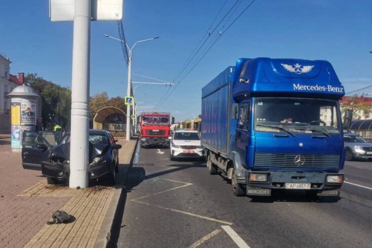 В автоаварии в Минске пострадал четырехлетний ребенок