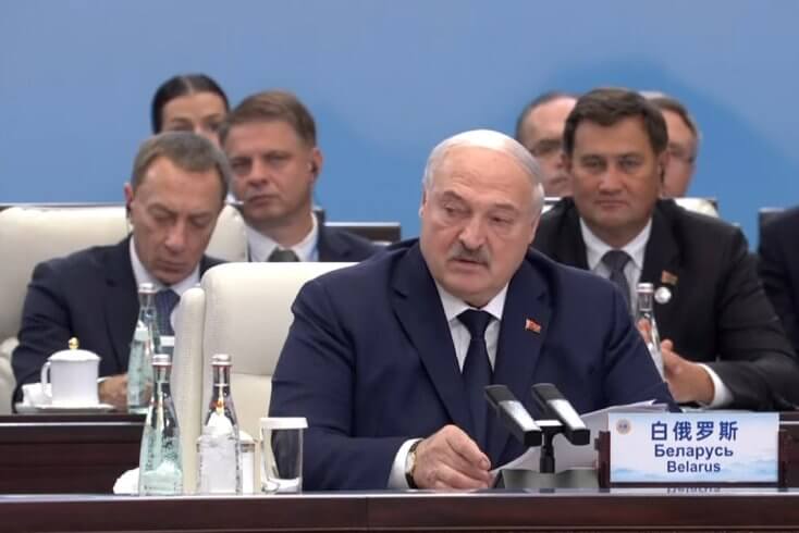 Лукашэнка, які падтрымлівае вайну з Украінай, асудзіў "любыя агрэсіўныя дзеянні" супраць суверэнных дзяржаў