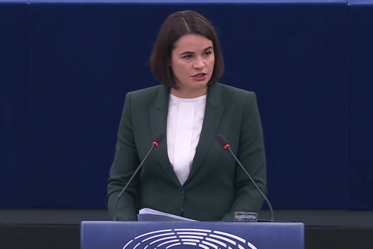 Тихановская в Европарламенте призвала не обманываться “гуманностью“ Лукашенко и продолжать давление на режим