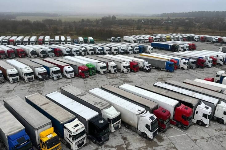 У Беларусі захрасла 1.265 літоўскіх фур — даныя мытні