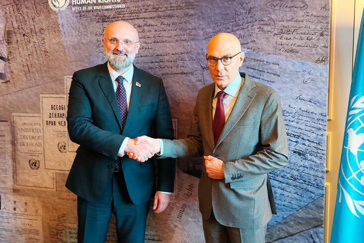 Замглавы МИД Беларуси обсудил взаимодействие с верховным комиссаром ООН по правам человека, пожаловался на соседей из ЕС