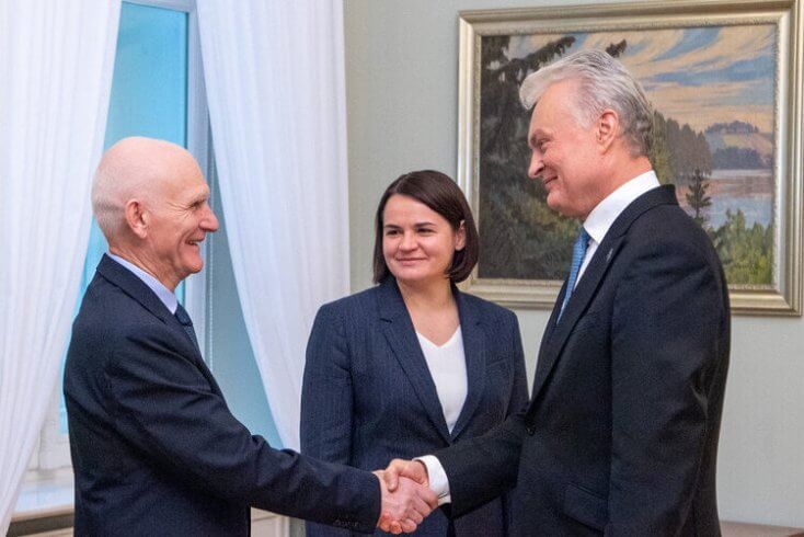 Науседа на встрече с Беляцким: Литва всегда будет поддерживать усилия США по освобождению политзаключенных в Беларуси