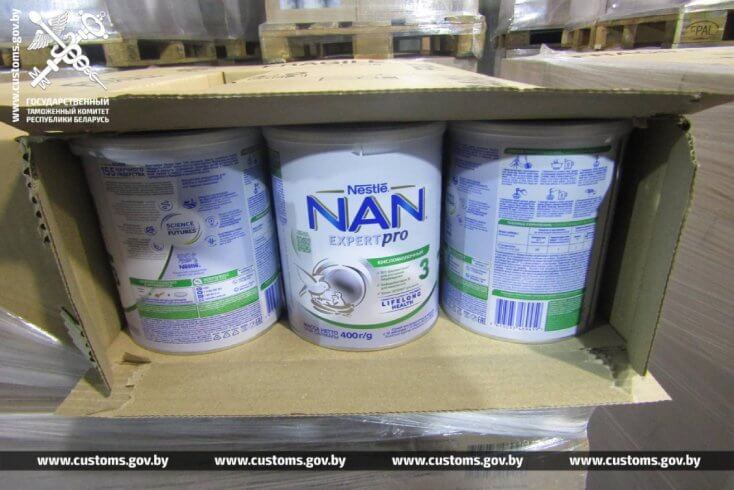 Таможня Беларуси не позволила незаконно ввезти из Польши детское питание на 2 млн рублей