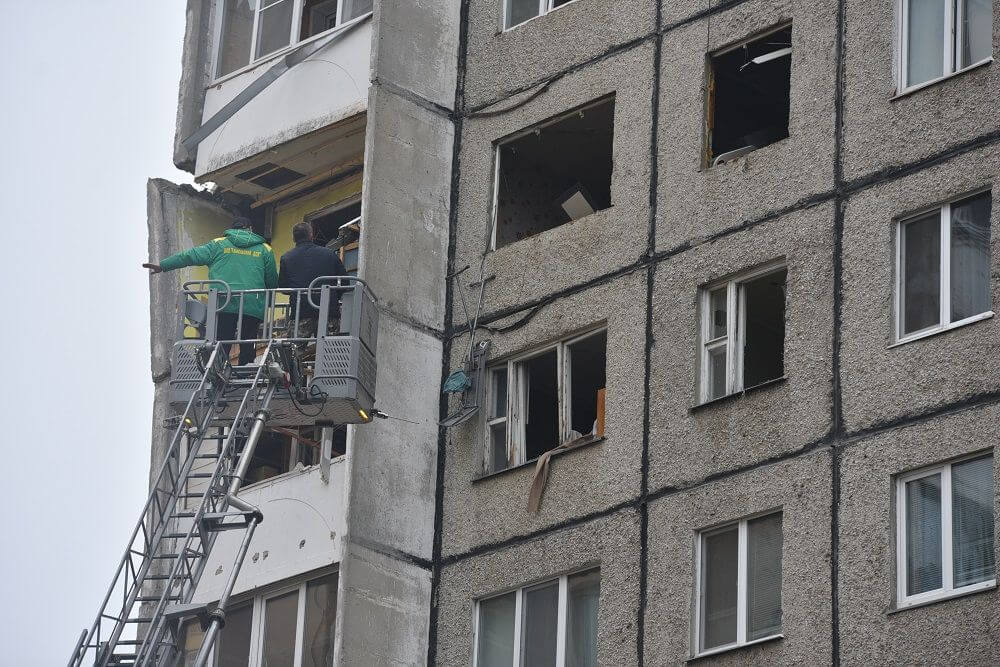 Пашкоджаная выбухам частка гомельскага шматпавярховіка будзе дэмантаваная