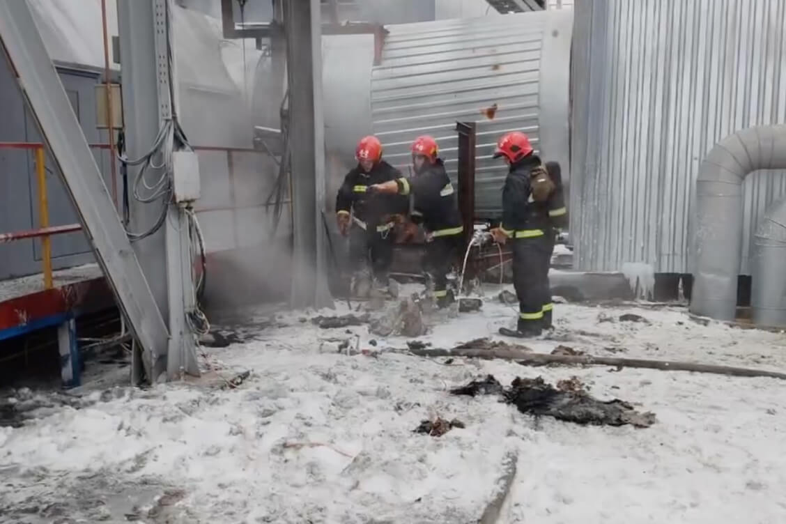 На Бярозаўскай ДРЭС адбыўся пажар, пашкоджаныя камунікацыйныя кабелі