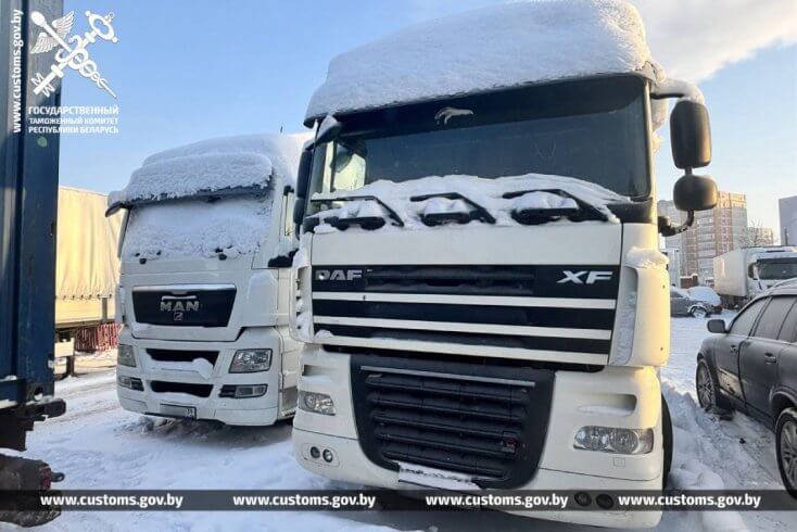 Возбуждено уголовное дело за незаконный ввоз в Беларусь из Литвы 13 тягачей