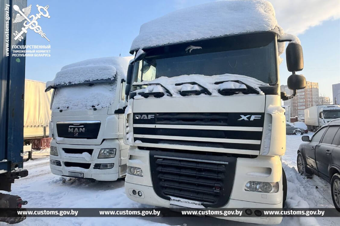 Возбуждено уголовное дело за незаконный ввоз в Беларусь из Литвы 13 тягачей