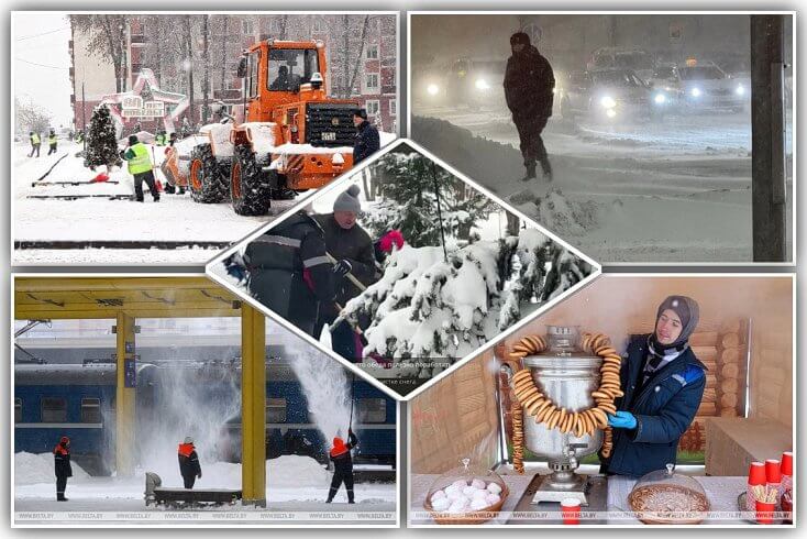 Циклон "Улли" и пропагандистский фальшак: "Как Лукашенко и белорусы откапывали страну от снега"
