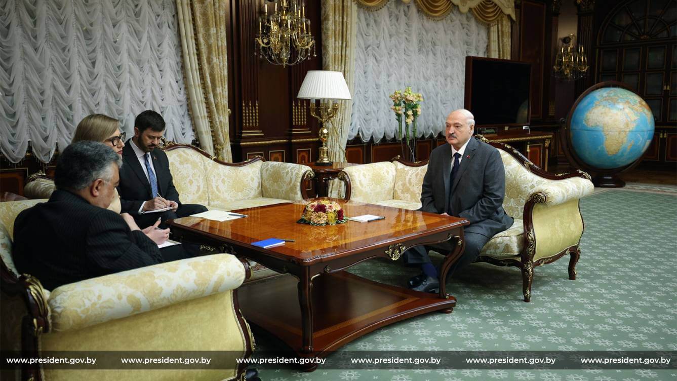 Łukašenka to Iran’s envoy: “treacherous attack on Iran” unacceptable