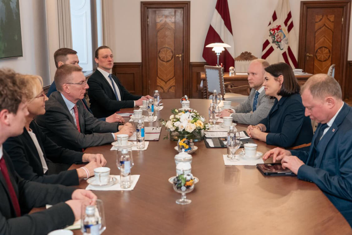 Тихановская обсудила с президентом Латвии сотрудничество в рамках международных организаций