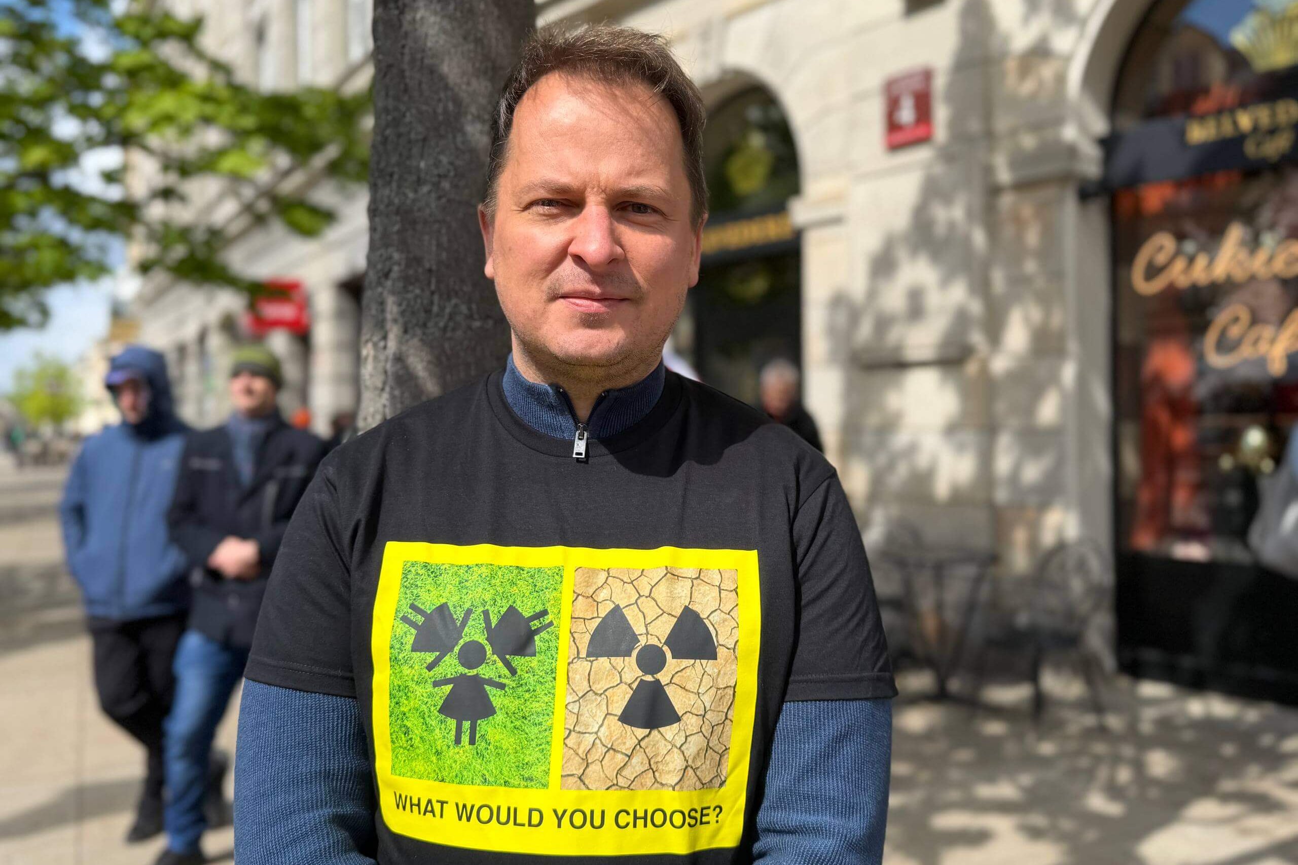 Belarusian activists stage rally in Warsaw to mark 40th anniversary of Chernobyl disaster