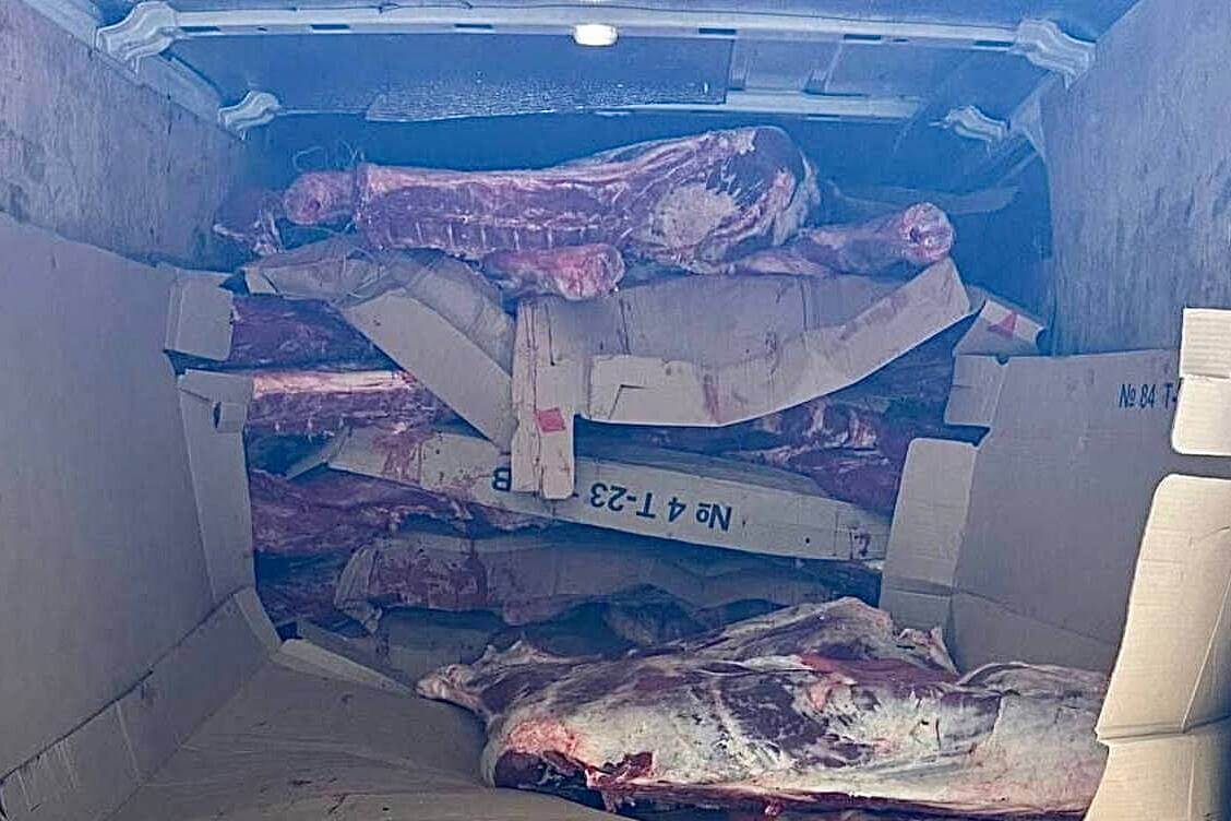 У Ляхавічах затрыманы іншаземец, які перавозіў без дакументаў 1,7 тоны ялавічыны