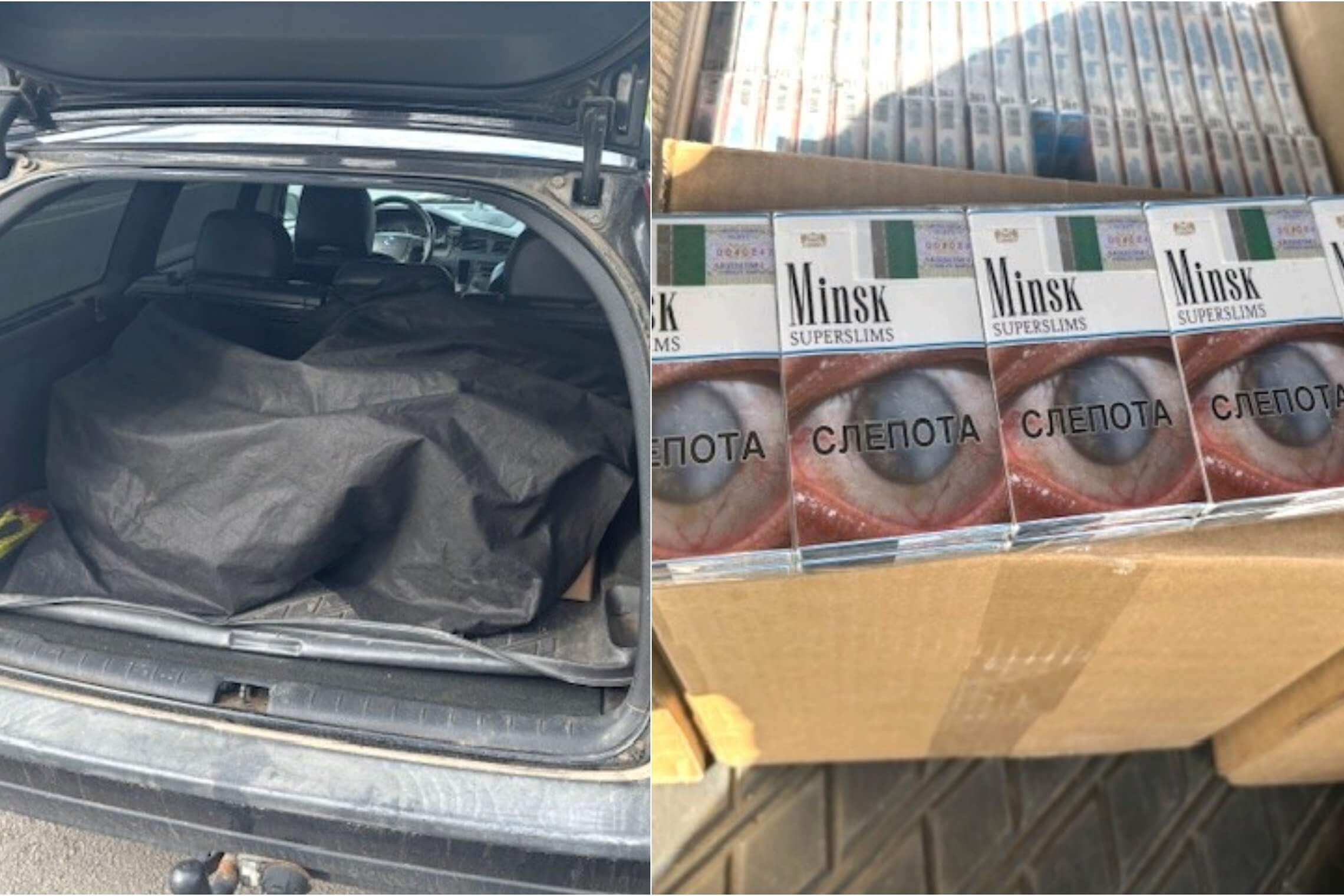 В Литве задержан очередной перевозчик белорусских контрабандных сигарет