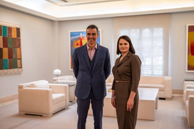 Тихановская посещает Испанию, проходят встречи в правительстве