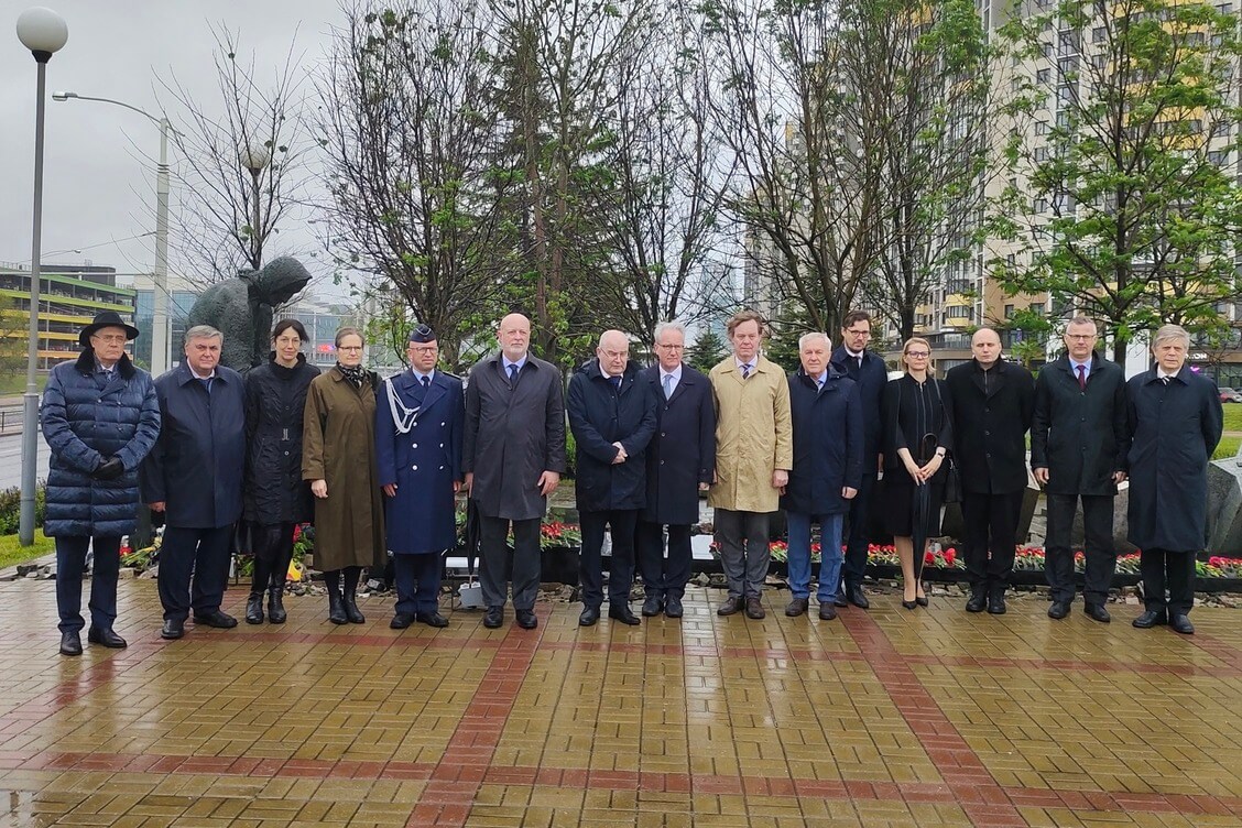 Еўрапейскія дыпламаты ўшанавалі ў Мінску памяць ахвяр Другой сусветнай вайны