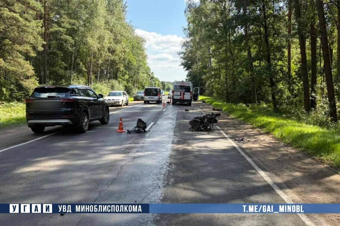 32-летний мотоциклист погиб в Вилейском районе