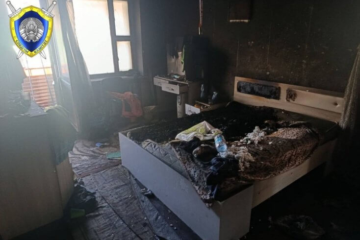 В Пружанском районе на пожаре погиб 5-летний мальчик, находившийся дома один