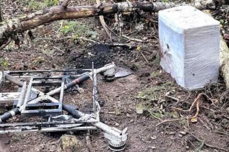 Литовские пограничники сбили залетевший из Беларуси дрон с контрабандными сигаретами на 5,5 тыс. евро
