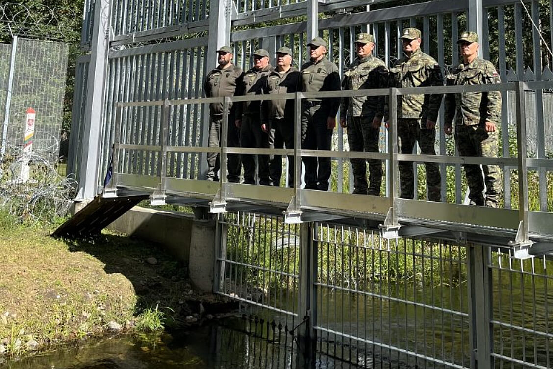 На стыку Літвы і Польшчы з Беларуссю ўсталяваная рачная брама — для супрацьдзеяння нелегальнай міграцыі