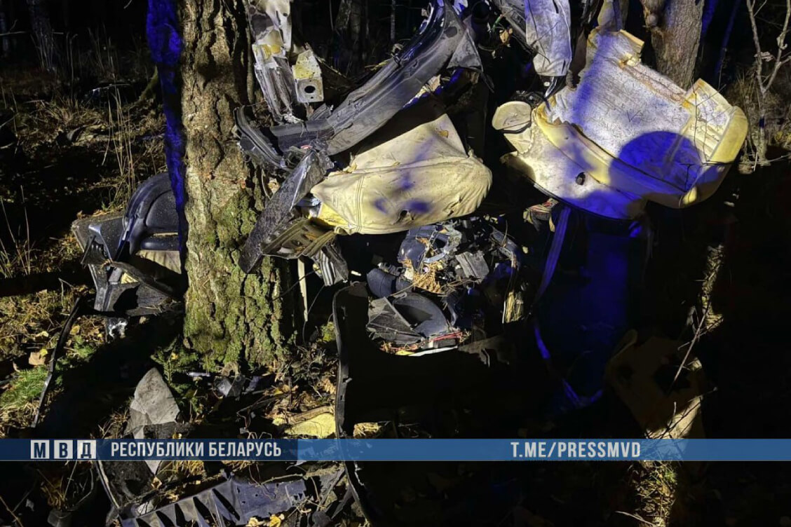 Автомобильная авария в Лельчицком районе: Трое несовершеннолетних погибло, двое госпитализировано