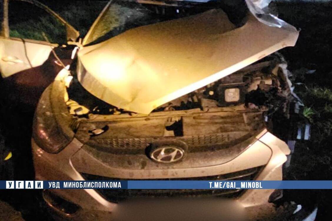 У Старадарожскім раёне кіроўца Hyundai загінуў пры сутыкненні з грузавіком