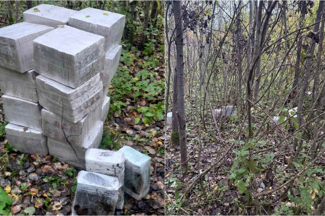В Литве обнаружили переброшенные из Беларуси сигареты на 22 тыс. евро